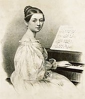 Clara Schumann vid pianot